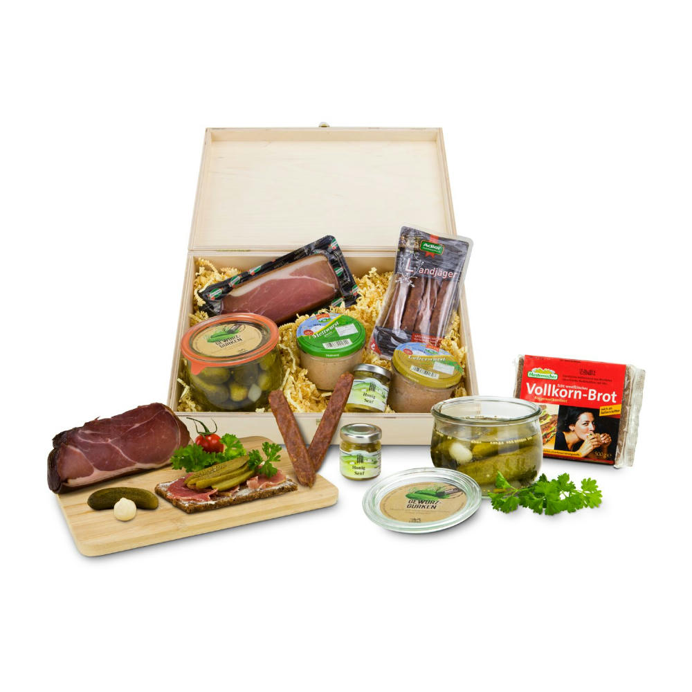 Product image Geschenkset / Präsenteset: Herzhafte Kiste Werbeartikel