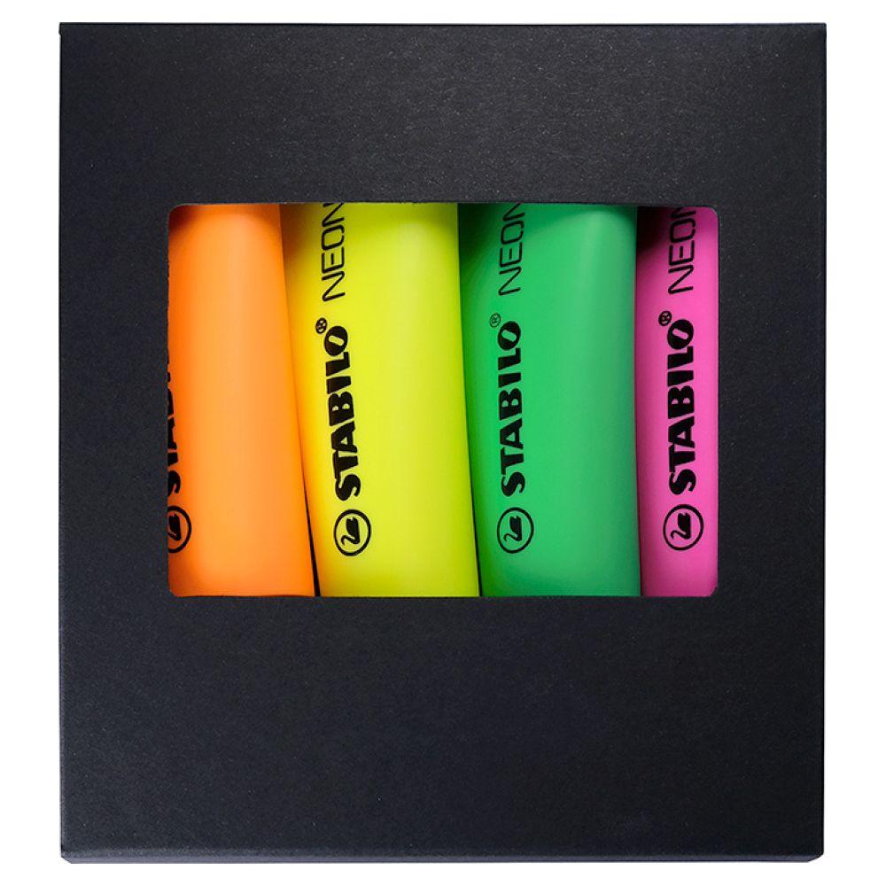 Product image STABILO NEON 4er-Set Leuchtmarkierer Werbeartikel