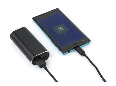 Powerbank mit zwei Wireless Kopfhörern Letitia bedrucken