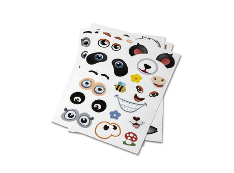 MADAGASCAR. Sticker-Set mit sechs Blättern Werbeartikel