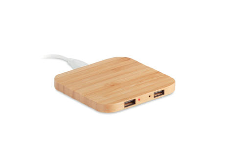 Induktive Ladestation Bambus Werbeartikel