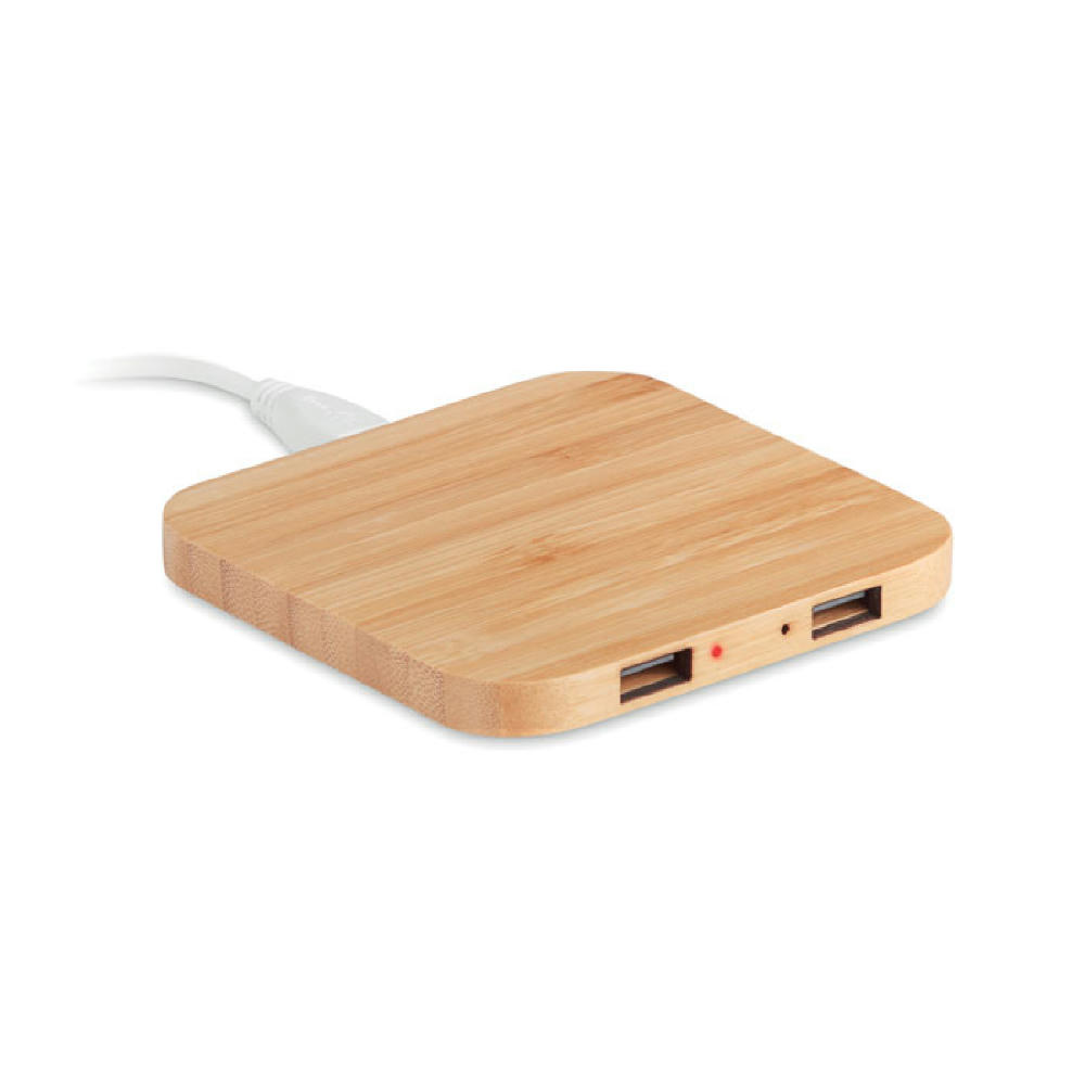 Product image Induktive Ladestation Bambus Werbeartikel