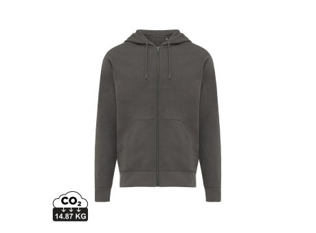 IQONIQ Abisko Zip-Kapuzenpullover aus recycelter Baumwolle Werbeartikel