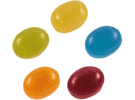 Bonbon zuckerfrei vegan Flowpack,   1 Stück, Inhalt: Bonbon zuckerfrei bunt gemischt, vegan Werbeartikel