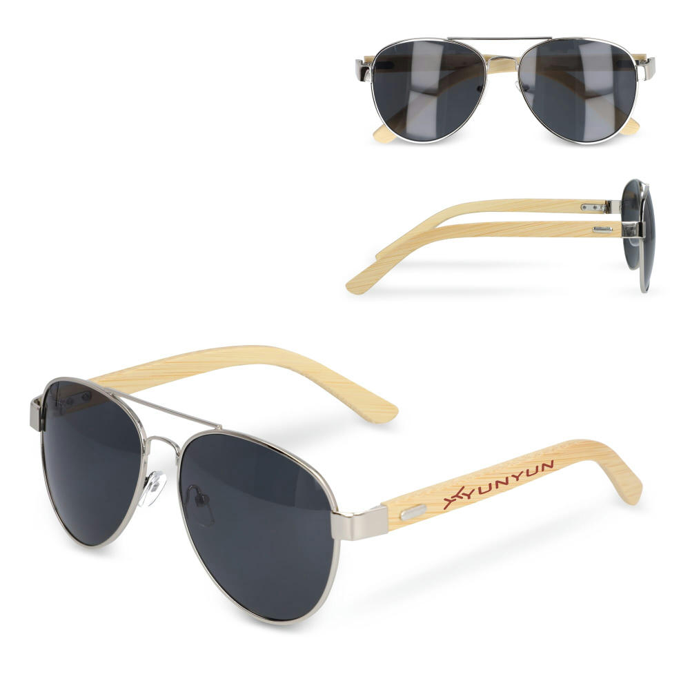 Product image Piloten Sonnenbrille mit Bambus Bügeln Werbeartikel