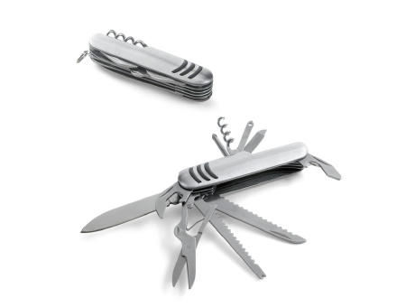 KAPRUN. Multifunktions-Taschenmesser aus Edelstahl und Metall Werbeartikel