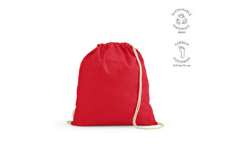 Lhotse Kordelzugbeutel aus recycelter Baumwolle (140 g/m²) bedrucken