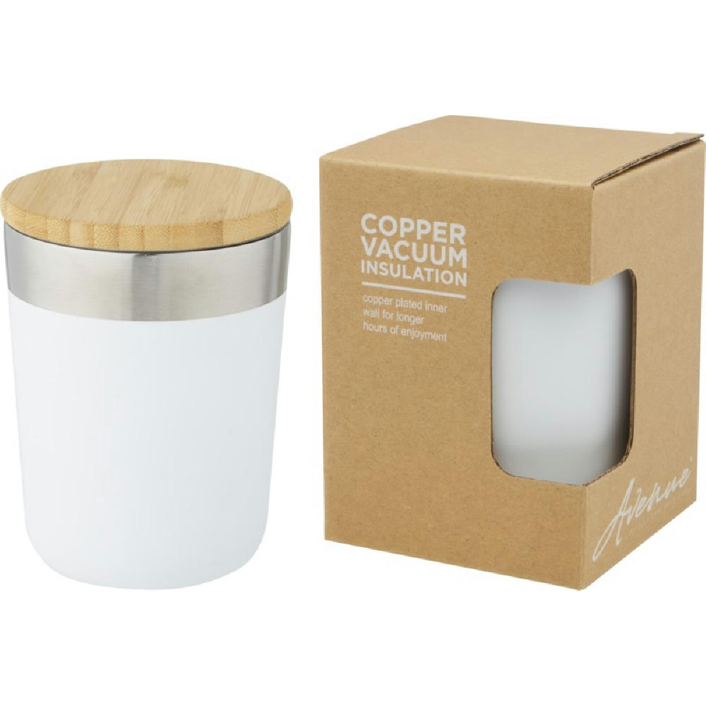 Product image Lagan 330 ml Kupfer-Vakuum Isolierbecher mit Bambusdeckel Werbeartikel