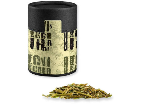 Gewürzmischung BBQ Kräuter Rub, ca. 50g, Kraftpapierdose Midi schwarz Werbeartikel