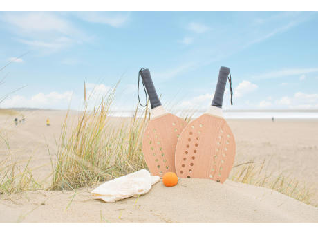 Tennisset aus Rosenholz Sergio Werbeartikel