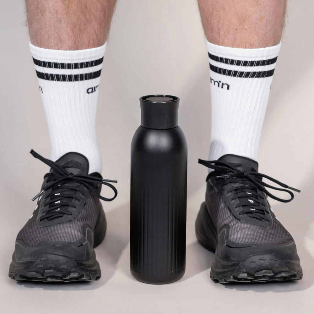 Sagaform Tekla Push Stahlisolierflasche mit Druckverschluss (recycelt) 500 ml Werbeartikel