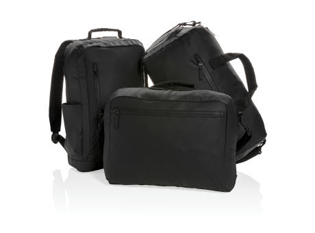 Fashion schwarzer 15.6" Laptop-Rucksack, PVC-frei bedrucken