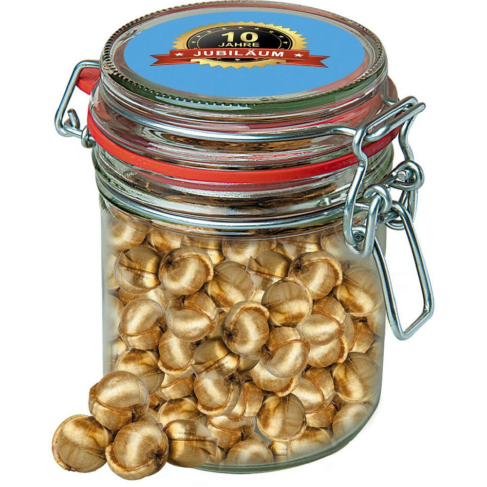 Product image Goldnüsse Bonbons, ca. 200g, Bonbonglas Maxi Werbeartikel