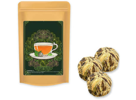 Grüner Tee China Royal-Rose, ca. 20g, Standbeutel Midi Werbeartikel