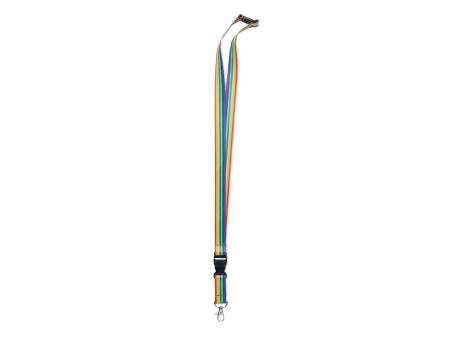 Product image Regenbogen Lanyard RPET Werbeartikel