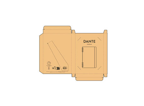 Dante Notizbuch A5 recy. Papier 70gms 196 Seiten Werbeartikel