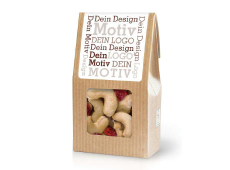 Premium Snacks in der Mini-Faltschachtel Werbeartikel