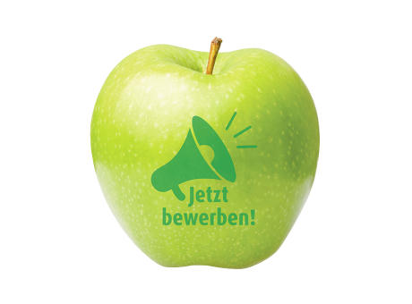 Product image Apfel grün "Jetzt bewerben!" Werbeartikel