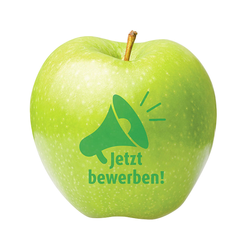 Product image Apfel grün "Jetzt bewerben!" Werbeartikel