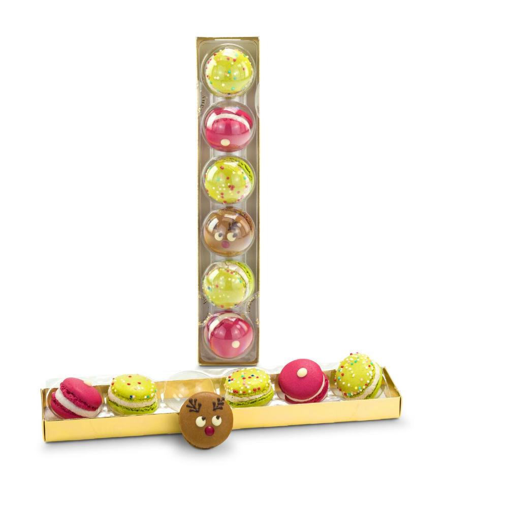 Geschenkset / Präsenteset: Weihnachts-Macarons Werbeartikel