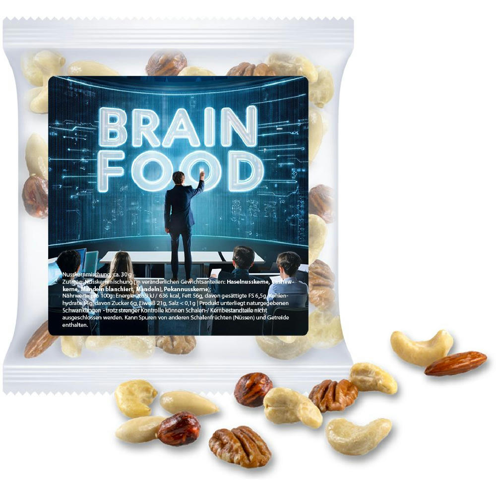 Product image NusskernMix, ca. 30g, Express Maxi-Tüte mit Etikett Werbeartikel