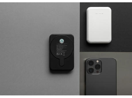 Product image Stellar 5.000mAh 5W magnetische Powerbank aus RCS rec. ABS bedrucken