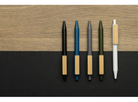 GRS rABS Stift mit Bambus-Clip Werbeartikel