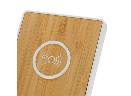 Ontario 10W Ständer aus Bambus & RCS recyceltem Kunststoff Werbeartikel