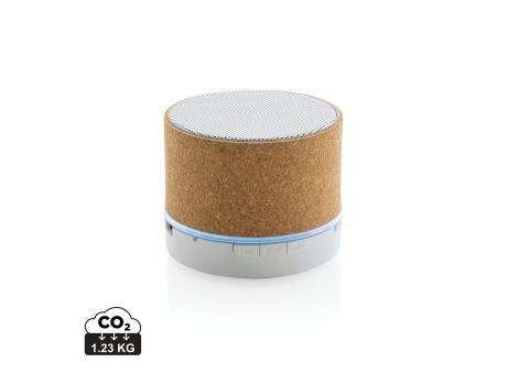 Product image Kabelloser 3W-Lautsprecher aus Kork Werbeartikel