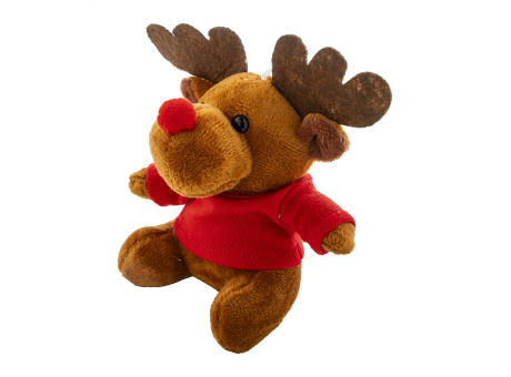 Plüsch-Weihnachtsrentier-Schlüsselanhänger Julren bedrucken