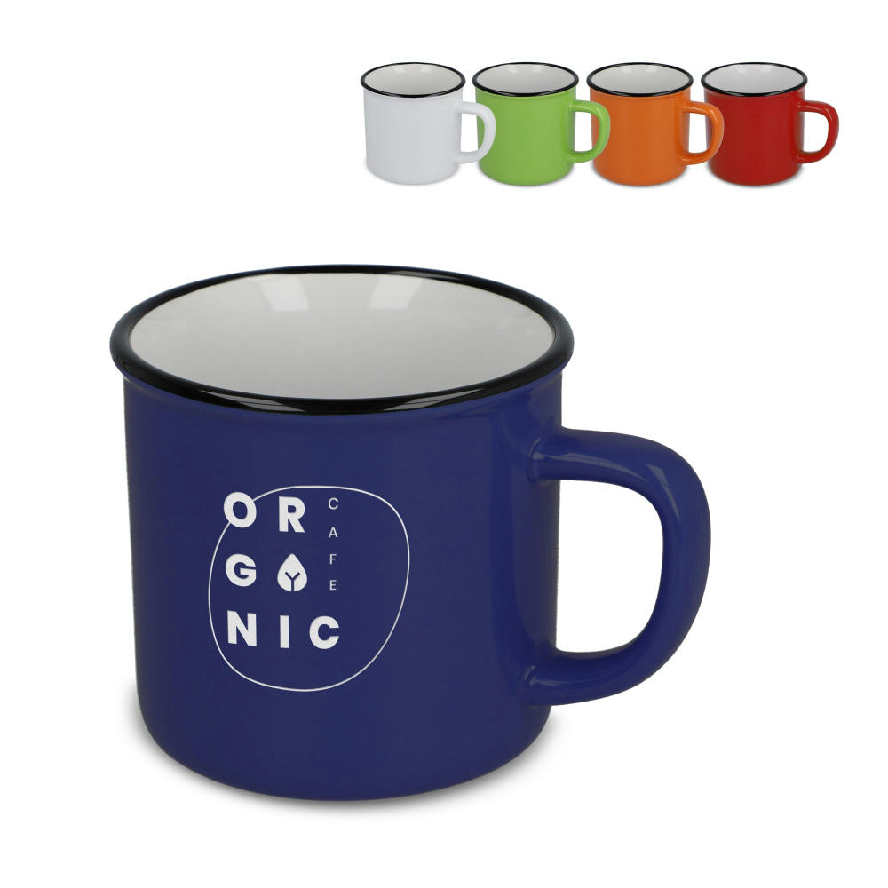 Product image Emaille-Stil Keramikbecher 280ml Werbeartikel