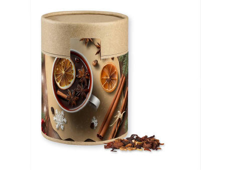 Product image Glühweingewürz fein, ca. 140g, Kraftpapierdose Maxi Werbeartikel