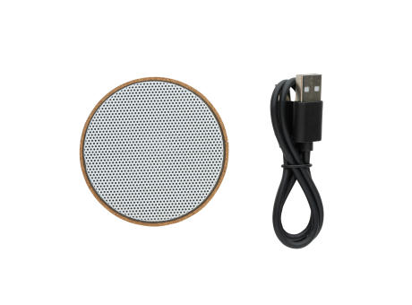 Kabelloser 3W-Lautsprecher aus Kork Werbeartikel