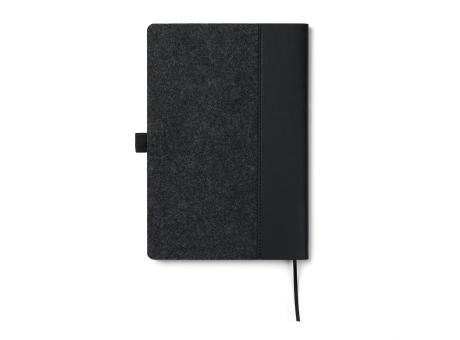 VINGA Albon A5-Notizbuch aus GRS recyceltem Filz Werbeartikel