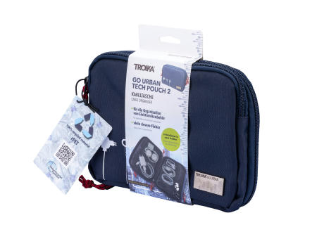 TROIKA Kabeltasche GO URBAN TECH POUCH 2 Werbeartikel