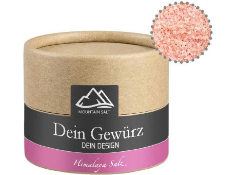 Product image Rosa Kristallsalz, ca. 75g, Kraftpapierdose Mini Werbeartikel