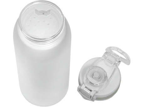 AQUA Stylische Tritantrinkflasche 900ml mit Trinkskala und Siebeinsatz Werbeartikel