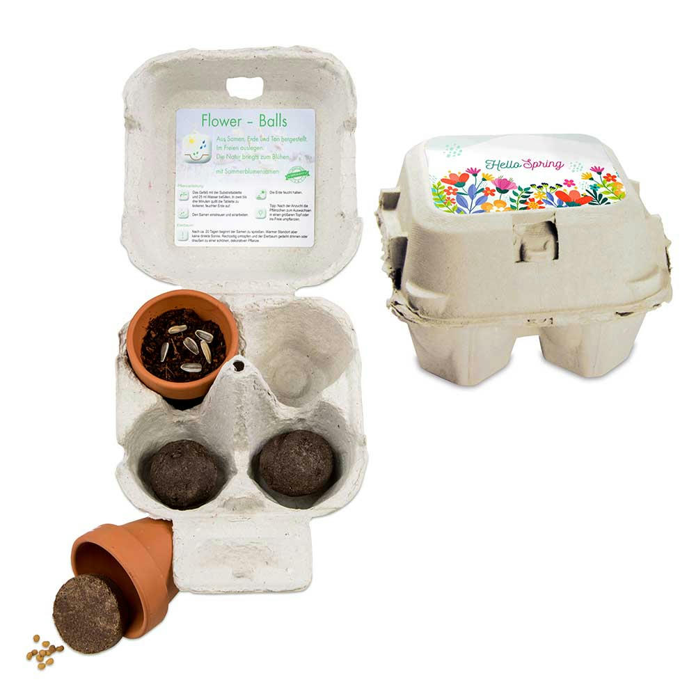 Product image Das Grüne vom Ei - Green-Mix Box - Eierbaumsamen Werbeartikel