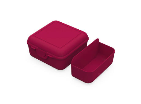 Vorratsdose "Cube" deluxe, mit Trennschale Werbeartikel