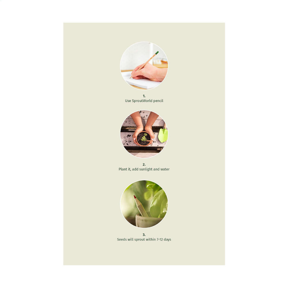 Sproutworld Unsharpened Pencil Bleisstift ungespitzt Werbeartikel