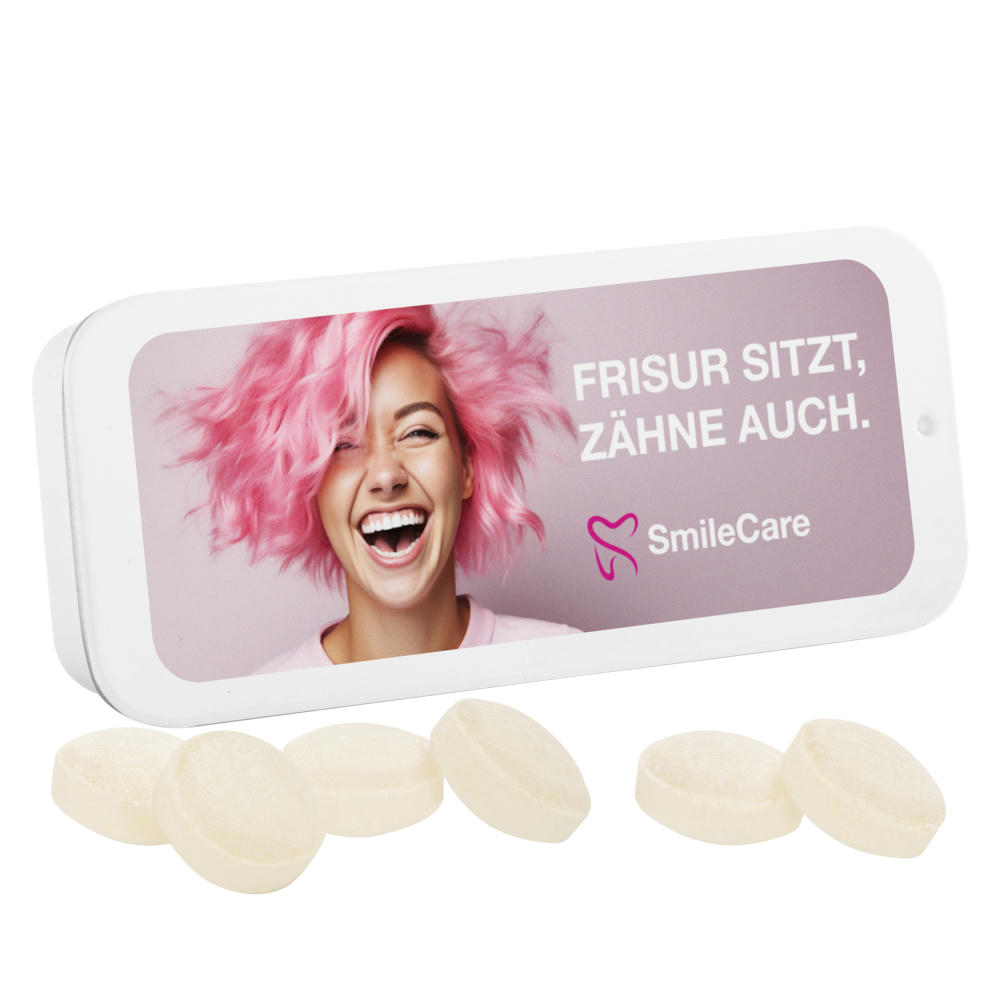 Schachtel mit salzigem Popcorn Werbeartikel