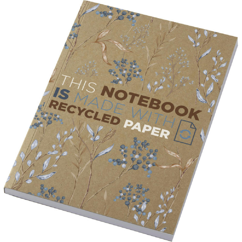 Product image Novella Austen A5 Softcover Notizbuch aus recyceltem Kraftpapier – 100 Blatt Werbeartikel