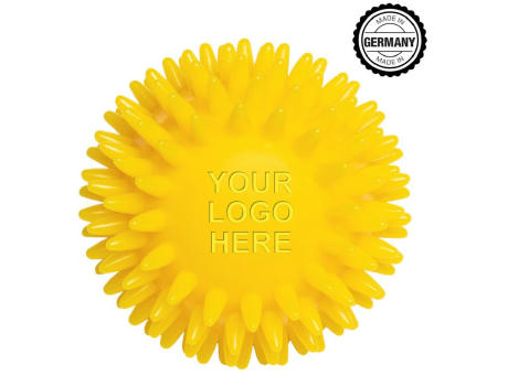 Product image Massageball / Igelball mit runder Prägung, "Made in Germany" bedrucken