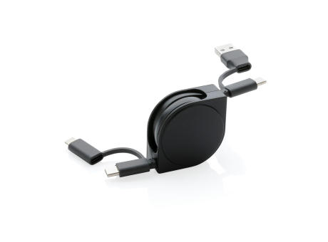 6-in-1 Kabel aus TPE und RCS Standard recyceltem Kunststoff Werbeartikel