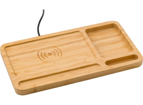 Schreibtisch-Organizer aus Bambus Faye Werbeartikel