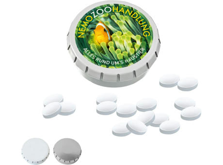 Product image SUPER-MINI-Drück-mich-Dose mit Cool Ice, 20g Werbeartikel