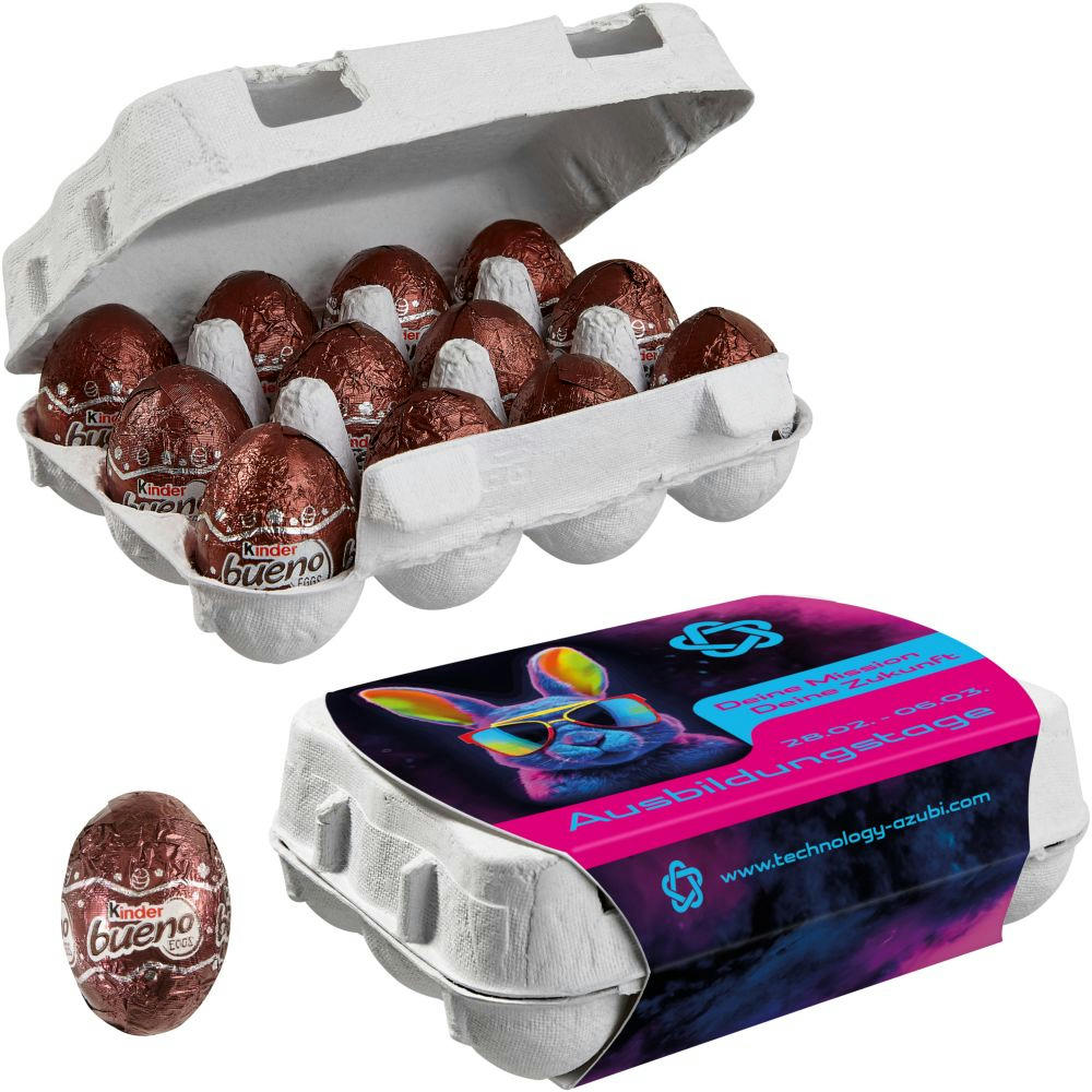 Product image 12er Ostereier-Karton mit Kinder Bueno Eiern Werbeartikel