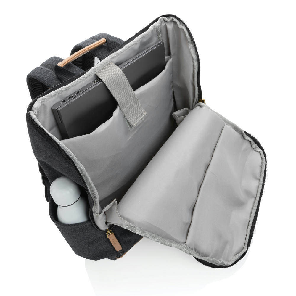 Impact AWARE™ 16 oz. r recyceltem canvas 15" Laptop-Rucksack Werbeartikel