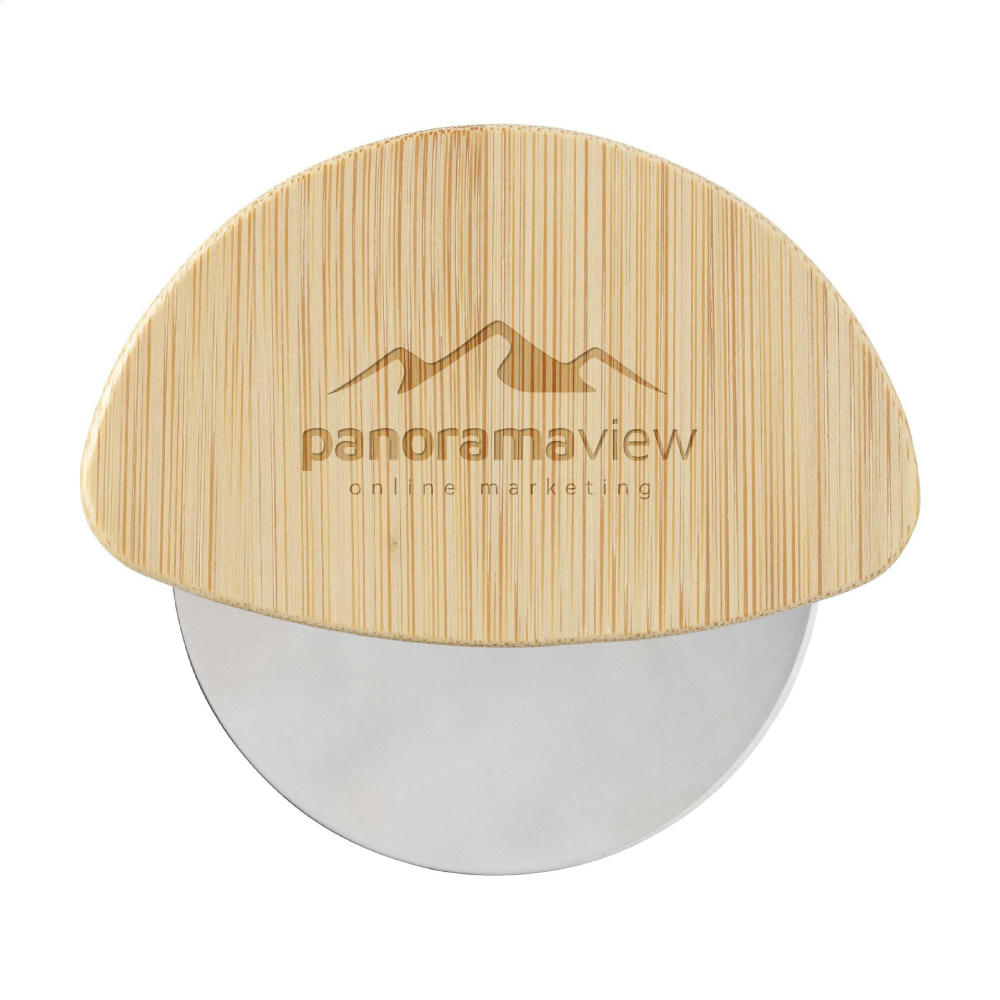 Cortello Bamboo Pizza Cutter Pizzamesser Werbeartikel