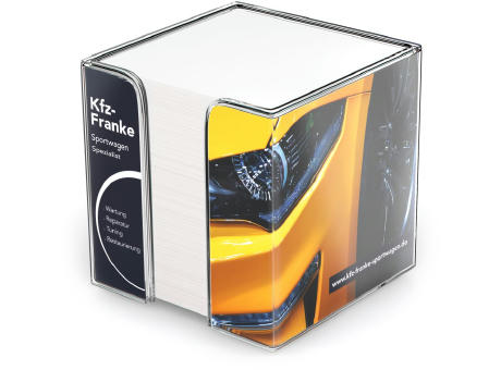 Product image Notizzettel-Box Memo-Box Kunststoff Werbeartikel